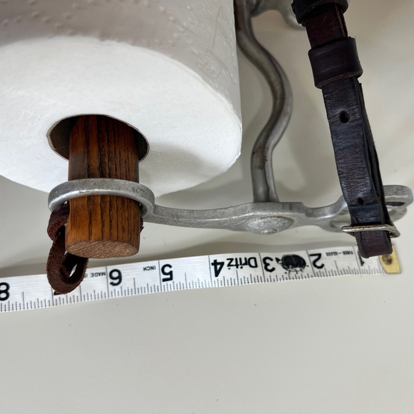 Rare Vintage Silver western Horse Bit Toilet Paper Holder‎ - Picture 11 of 13